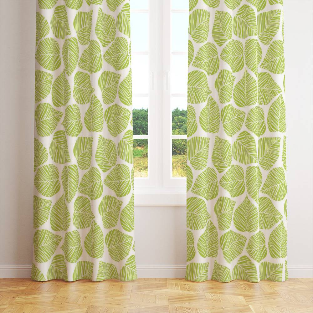 Шторы Shabu Тополиные листочки — 145×250