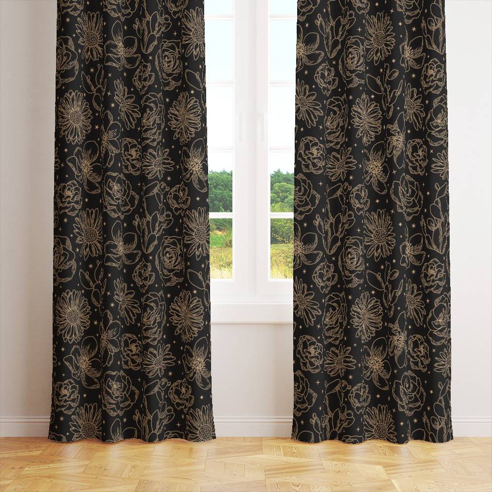 Шторы Shabu Созвездия цветов — 145×270