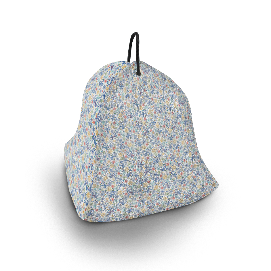 Шапка для бани Shabu Снеговички в цветном снегу