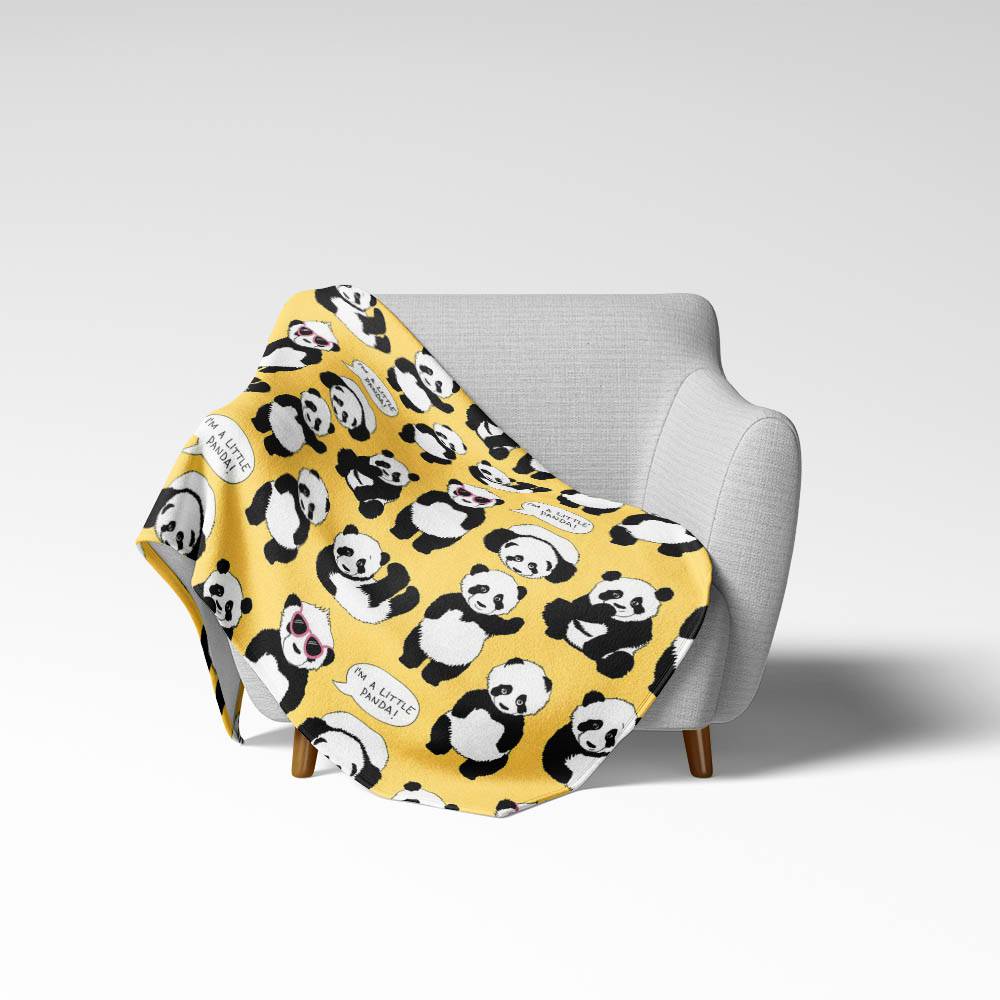 Флисовый плед Shabu Маленькая панда