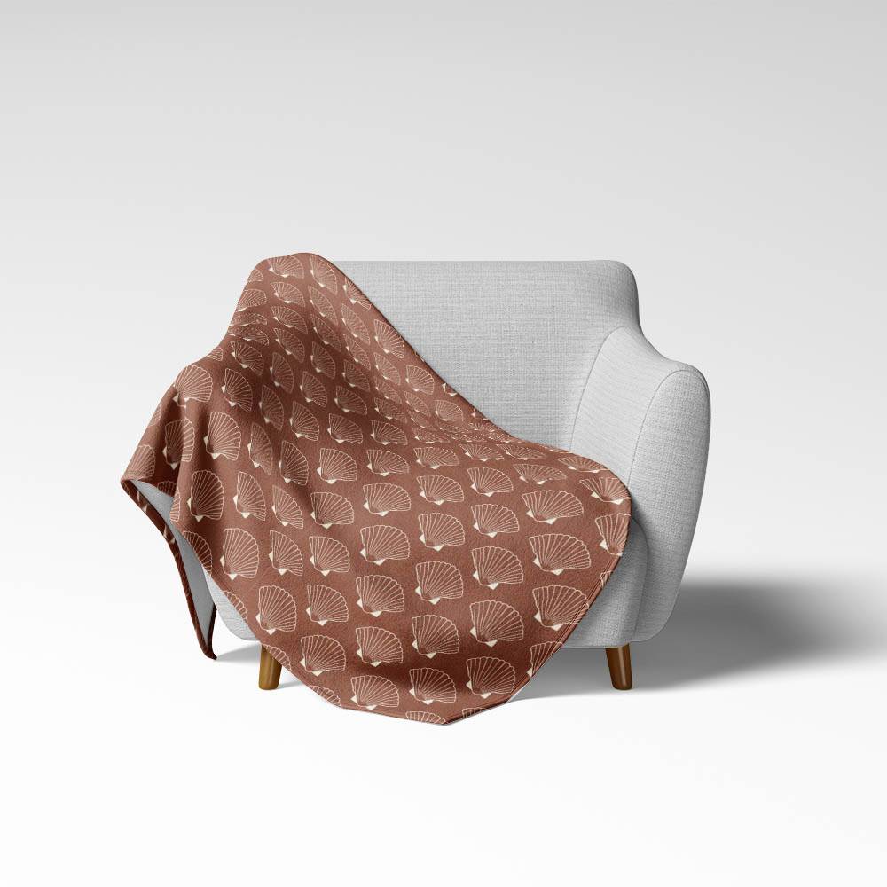 Флисовый плед Shabu Ракушки