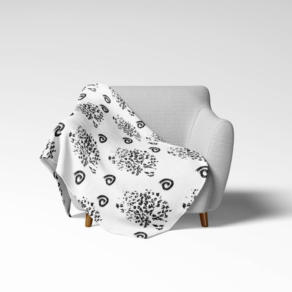 Флисовый плед Shabu Проба чернил